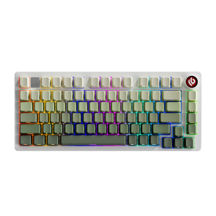 LEOBOG Hi75C青提乌龙侧刻铝合金机械键盘75%铝坨坨Gasket客制化