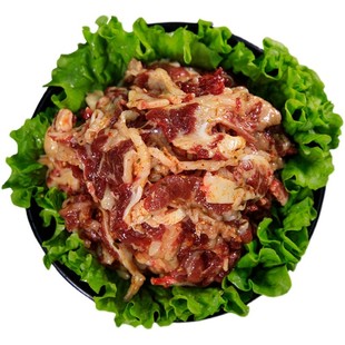 齐函杨佳齐齐哈尔烤肉牛燕翅新鲜牛肉拌肉1000g东北韩式烧烤食材