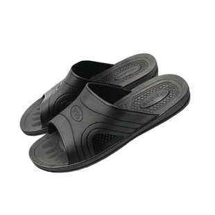 黑色防静电拖鞋无尘室拖鞋ESD拖鞋柔软耐磨SPU拖鞋无尘车间拖鞋