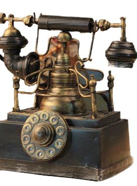 欧式复古电话机模型道具家居装饰