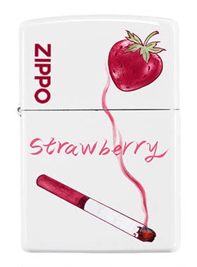 zippo打火机正版 莓雾甜心夜光彩印防风煤油火机圣诞新年款送男友