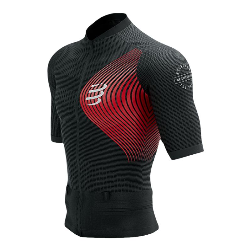 COMPRESSPORT上衣越野跑步压缩短袖户外T恤 运动压缩衣紧身衣男士