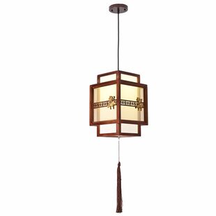 中式灯笼木艺仿古羊皮吊灯古典宫灯酒店民宿茶室客餐厅火锅店灯具