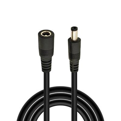 12V24V加粗DC公母头5.5*2.1兼容2.5mm插头监控路由器加电源延长线