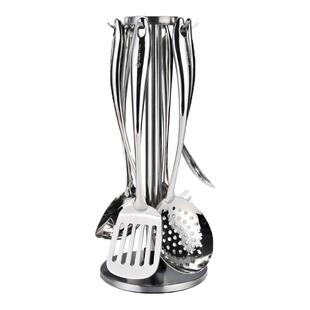 德国304不锈钢锅铲勺子架厨房挂架挂件厨具炊具收纳架旋转置物架