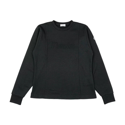 Moncler徽标休闲舒适长袖卫衣女