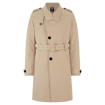 波司登男士高端商务风衣羽绒服翻领中长款鹅绒服