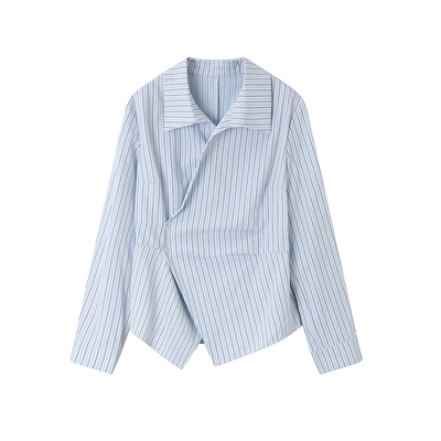 时然【流岚缚腰】不规则衬衫