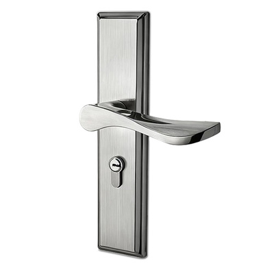 卧室不锈钢通用型门锁免改孔锁具