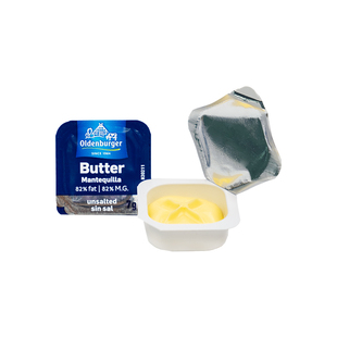 荷兰进口欧德堡黄油(淡味)7g*30粒动物油脂家用烘焙面包煎牛排