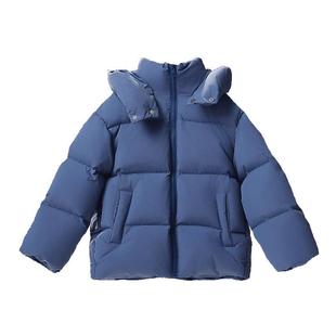 EBAER儿童羽绒服三防面包服2025冬新款男童女童红色羽绒外套冬装