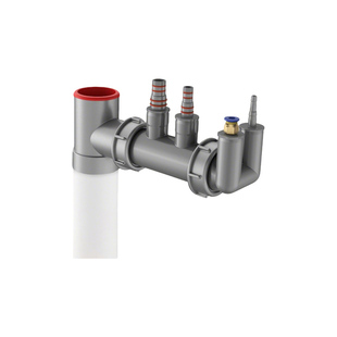 箭牌厨房下水管三通水槽多功能排水三通分水器接头防臭虫下水神器