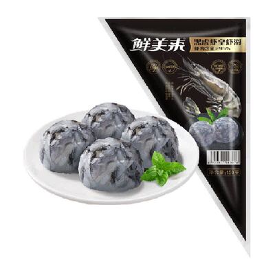 鲜美来95%含量黑虎虾滑150g×4袋