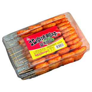 北京烤鸭豆制品辣条批发甜辣条校门口怀旧零食网红素肉盒装麻辣串
