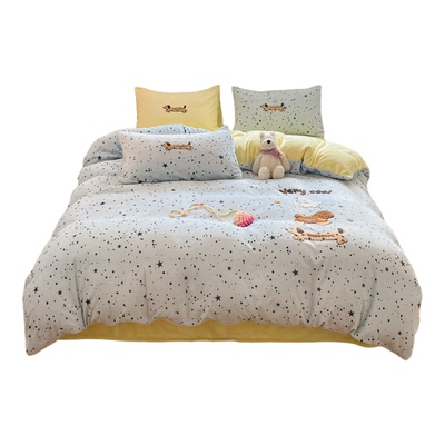 【A类面料三秒速暖】牛奶绒套件