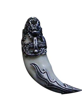 牙齿项链藏獒貔貅男士包银银