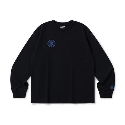 BURNIN*「白夜追光」贴布长袖T恤男春秋季潮流印花复古休闲打底衫