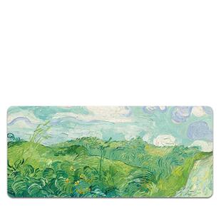 梵高鼠标垫超大女生电脑桌垫油画游戏键盘垫办公桌桌垫定制鼠标垫