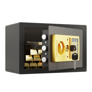 2025新款保险柜家用小型迷你投币保险箱存钱罐创意礼品收纳电子全钢入墙防盗儿童成人只进不出男孩女孩