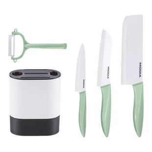 美帝亚陶瓷刀菜刀水果刀削皮家用厨房套装组合刀架可拆洗辅食刀