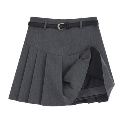 大码百褶裙短裙A字裙半身裙高腰