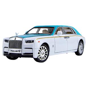 新款1:24劳斯莱斯幻影星空顶轿车合金汽车模型车内摆件男孩玩具车