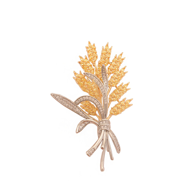 丰收喜悦麦穗胸针设计师款别针高档西装气质配饰衣服点缀饰品礼物