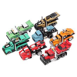 美驰图肌肉运输车1:64车模Muscle小比例汽车模型拖车平板车合金车