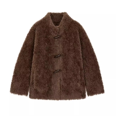 羊羔毛外套女2025冬新款皮毛一体