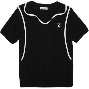 年终清仓断码捡漏2025大码女装胖mm减龄显瘦夏季短袖上衣售完即止