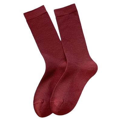 安可拉红长袜可堆堆无骨缝合