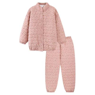 睡衣女三层夹棉加厚保暖长袖长裤