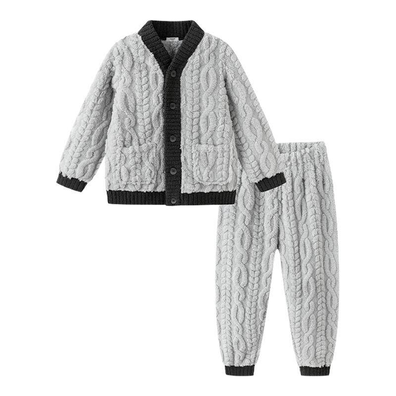 巴拉巴拉男童家居服套装保暖睡衣