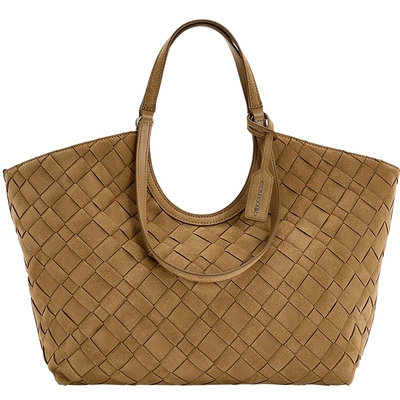 大容量编织托特包CHARLES&KEITH