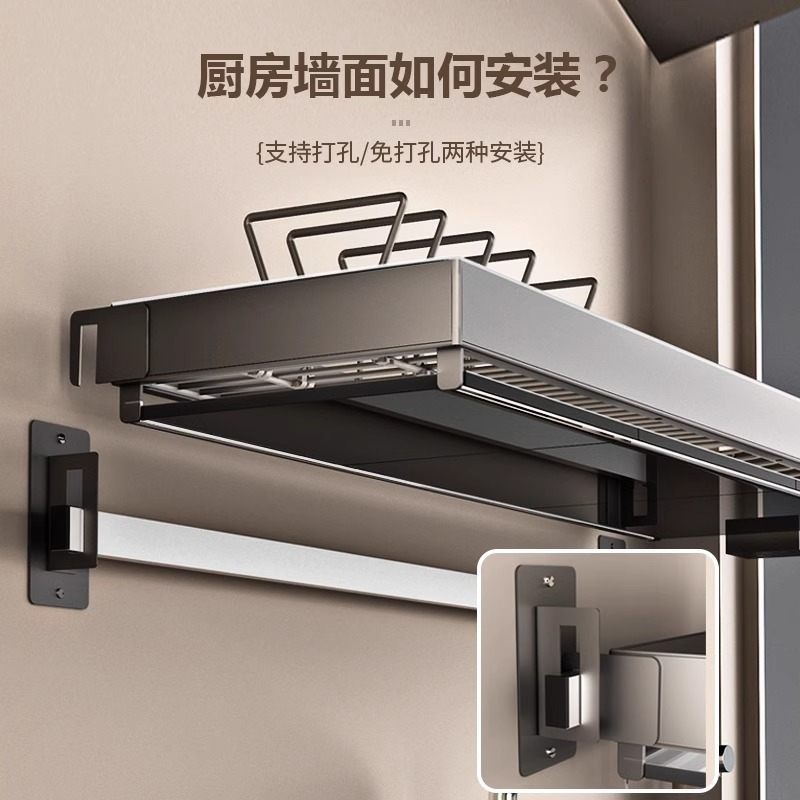 厨房壁挂式碗碟沥水架洗碗池菜盆水槽上方碗盘碗架碗筷收纳置物架