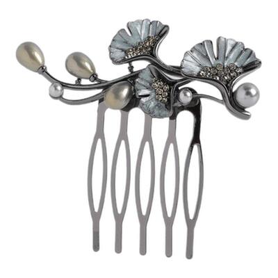 金杏珠韵-复古银杏叶发梳