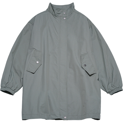 STILLYOU复古立领工装风衣外套