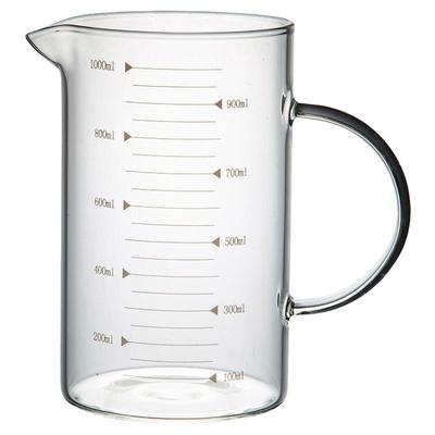 加厚耐高温玻璃量杯计量杯