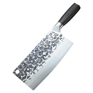 手工锻打斩切刀家用菜刀高锰钢特快厨师切肉切菜刀商用中式斩骨刀