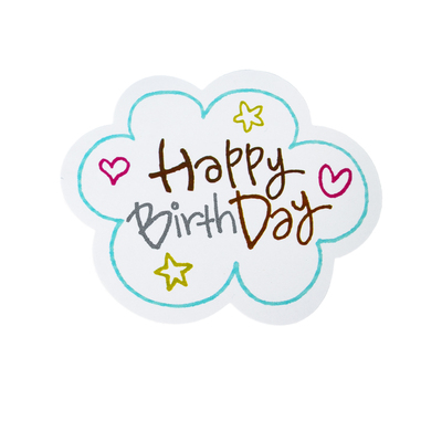 甜品台推推乐蛋糕筒贴纸云朵生日