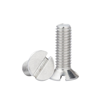 GB68开槽一字沉头螺钉304不锈钢