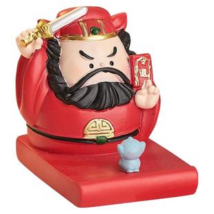 钟馗手机支架摆件财神办公室防小人桌面工位玄学情绪稳定神器解压