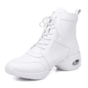 广场舞鞋女2025新款水兵舞鞋真皮室外加绒舞蹈鞋女夏季棉鞋软底鞋