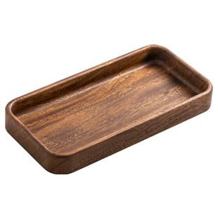 胡桃木水果盘杯垫茶盘家用实木托盘水果甜点心餐碟盘长方形干泡盘