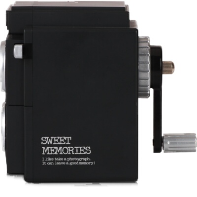 得力0668复古手摇削笔器多功能