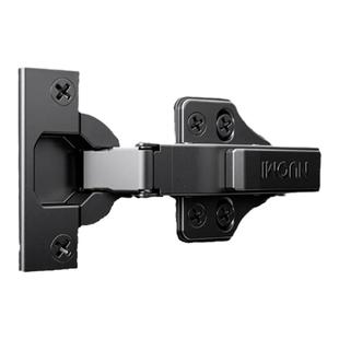 NUOMI/诺米铰链 枪黑色厚门二段力小角度铰链 阻尼缓冲柜门合页