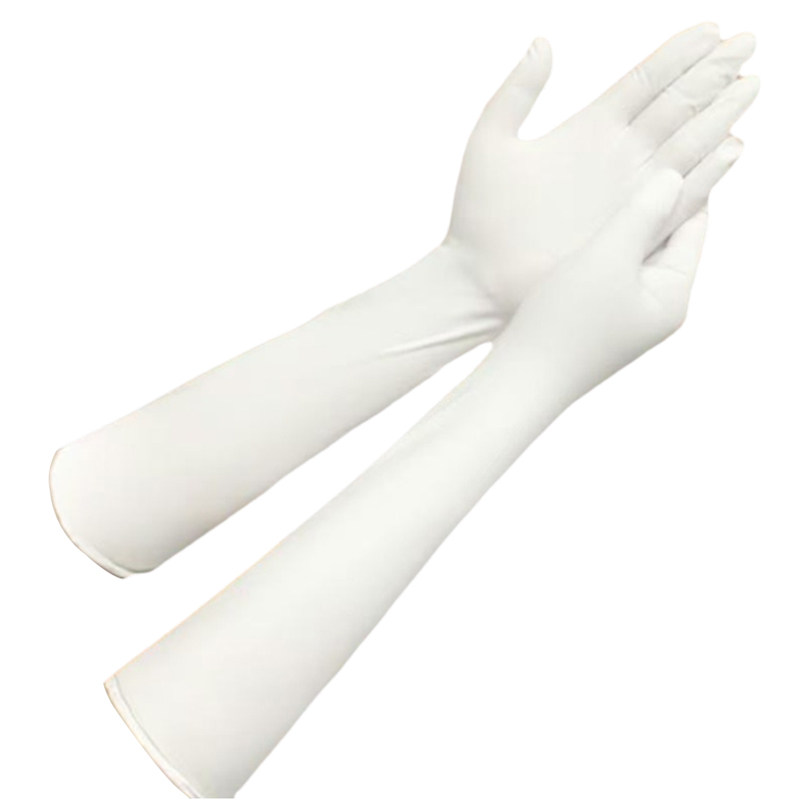 16寸丁腈手套加长不进水加厚清洁防水防刺橡胶食品级洗碗家务厨房