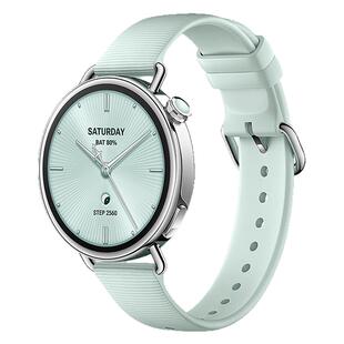 适用小米手表watchS4手表带41mm官方同款xiaomi腕带新粒面液态硅胶表带s4女生高级感18MM智能运动透气替换带