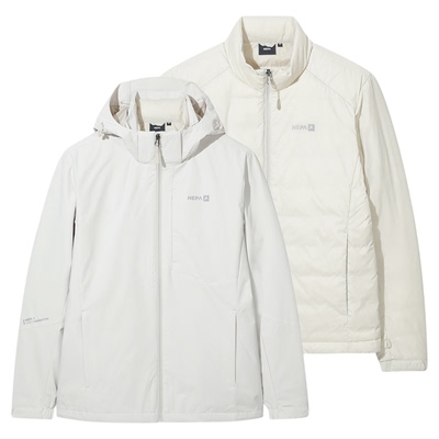 NEPA男士羽绒内胆三合一防风夹克