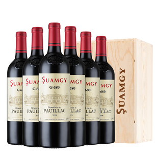 圣芝G680波亚克AOC红酒整箱装法国原瓶进口村庄级赤霞珠干葡萄酒